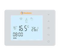 Thermostat à Piles pour chaudière à gaz, Thermostat d'ambiance Mural programmable à 2 Fils, chronothermostat hebdomadaire numérique (Piles exclues)