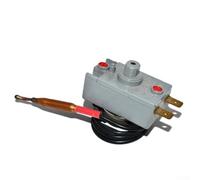 Thermostat à Tige 20A 250V pour Chauffe-Eau électrique, sonde réglable avec Double sécurité et limiteur de température, Compatible résistance Monobloc et accumulateurs solaires