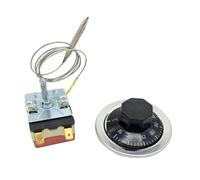 Thermostat AC 250V 16A 50-300/50-400 degrés Celsius, bouton de contrôle de la température de montée du liquide, sans NC for four électrique(50 to 400 degrees)