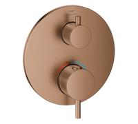 Thermostat Atrio de Grohe, avec robinet d'arrêt, 24357DL0, Couleur: coucher de soleil chaud brossé