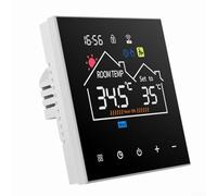 Thermostat avec accès à distance | Contrôleur de chauffage à écran tactile programmable pour la maison | Planification 5+2/6+1/7 jours, verrouillage enfant, écran LCD (16A-WiFi)