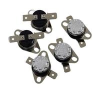 Thermostat bimétallique KSD301 (lot de 5), plage de température 0-350 °C, 10 A, contrôle thermique, réarmement automatique (75, 85, 95 °C).(10A-Normal close,190C-Ceramic)