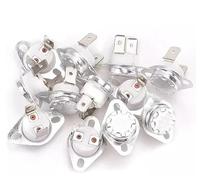 Thermostat Bimétallique KSD302 16 A 250 V, Interrupteur De Température En Céramique, 40 À 180 Degrés, Normalement Ouvert, Normalement Fermé, 1 À 10 Pièces(140C,Normally closed,10PCS)