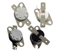 Thermostat bimétallique KSD302/KSD301 0C-350C 10A250V 100C 115C 120C 130C 135C 140C 145C 150C 100 degrés, Normal fermé ouvert, 160 pièces(55C)