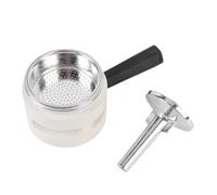 Thermostat Cafetière Moka, Aluminium, Double Valve, 2 Tasses, Protection Contre Suroxydation - Précision Thermostat, Facile à Installer, Idéal Débutants et Amateurs de Café (Blanche)