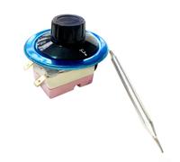 Thermostat capillaire avec bouton de contrôle pour chaudières à eau, friteuses et plaques électriques, conçu pour maintenir des températures de cuisson stables (50-300 ℃)