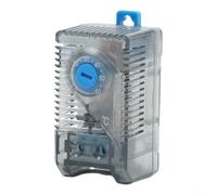 Thermostat compact rail DIN contrôleur de température 0-60 °C capteur bimétallique pour armoire électrique, chauffage, ventilateur, contrôle de refroidissement IP20 35 mm montage (KTS011)