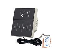 Revolt : Thermostat connecté et intelligent pour chauffage au sol avec commandes vocales - coloris noir