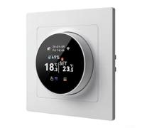 Thermostat connecté intelligent style pour graffiti pour chauffage au pour sol et chaudière pour gaz - Contrôle rotatif pour précis compatible pour homekit pour alexa Google 10x10cm(Water heating)