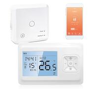 Thermostat Connecté sans Fil Intelligent WiFi avec Écran LED Tactile - Compatible avec Alexa et Google Home