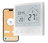 Thermostat Connecté WiFi pour Chaudière/Chauffage au Sol à Eau - Intelligent Mural Compatible avec Alexa et Google Home - Commande Vocale et Contrôle à Distance
