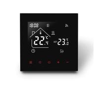 Thermostat Connecté WiFi pour Chauffage de Chaudière à Gaz Thermostats d'Ambiance,Thermostat Programmable Intelligent,Noir