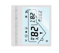 Thermostat Connecté WiFi pour Climatisation et pour chauffage au pour sol - Contrôleur Intelligent 0-50°C avec Écran LCD et Application Mobile - 8.6x8.6cm