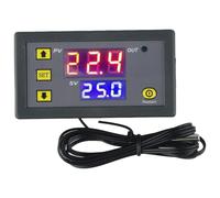 Thermostat contrôleur de température avec capteur numérique et interrupteur régulateur pour un contrôle précis de la température, limites réglables, compatible avec les tensions d'alimentation 12 V