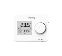 Thermostat d'ambiance blanc pour chauffage au sol électrique avec capteur à distance