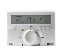 Thermostat d'ambiance DELTA DORE Deltia 8.00 programmable filaire LCD 2 fils Blanc