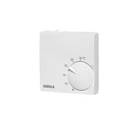 Eberle Régulateur d'ambiance, Blanc Polaire (Extra Plat, régulateur de température de 5 à 30 °C, Interrupteur Chauffage/Refroidissement) 131170551100