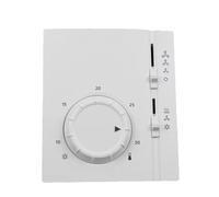 Thermostat d'ambiance électromécanique for ventilo-convecteurs 2 tubes, sélecteur chauffage/refroidissement RAB11.1