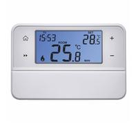 Emos Thermostat d'ambiance numérique avec prise en charge OpenTherm - Thermostat programmable, filaire, montage en surface, blanc, 12,6 x 8,4 x 2,6 cm