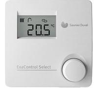 Thermostat d'Ambiance Filaire Contact Sec Exacontrol SELECT Saunier Duval Blanc G