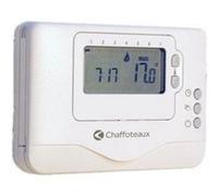 Thermostat d'Ambiance Filaire Contact Sec Programamble Easy Control Chaffoteaux Compatible toutes chaudières Blanc G