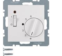 Thermostat d'ambiance Hager Berker avec contact de rupture et indicateur LED - 20308989