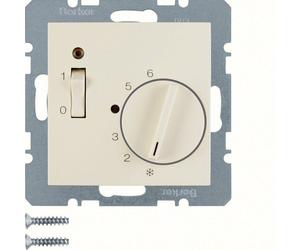 Thermostat d'ambiance Hager Berker avec interrupteur à rupture de contact et LED - 20308982