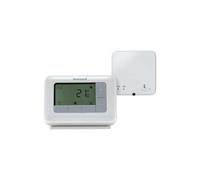 Thermostat d'ambiance hebdomadaire sans fil HONEYWELL Y4H910RF4004 T4R Programmable 4/6 plages OpenTherm/On-Off Blanc