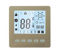 Thermostat d'ambiance numérique LCD avec programme de chauffage hebdomadaire programmable | Sécurité enfant | Contrôleur de température mural pour maison, bureau, hôtel | AC 95-240 V