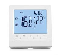 Thermostat d'ambiance numérique non programmable LCD pour chaudière à gaz et chauffage au sol, montage mural, fonctionne avec piles