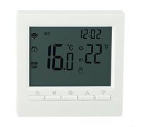 Thermostat d'ambiance numérique programmable avec écran LCD pour chauffage électrique et à eau, régulateur de température à commande vocale, mode antigel et verrouillage enfant (chauffage au sol à eau