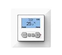 Thermostat d'ambiance numérique Riberger - Blanc Contrôleur d'ambiance programmable avec capteur pour chauffage électrique par le sol