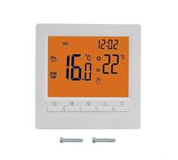 Thermostat d'ambiance programmable avec écran LCD, contrôleur de chauffage alimenté par piles pour maison, régulateur de température numérique mural pour chambre à coucher, salon