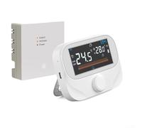 Thermostat d'ambiance programmable filaire/sans fil pour une gestion efficace du chauffage via l'application For Tuya Smart avec design intuitif et fonctionnalités conviviales (WiTH3)