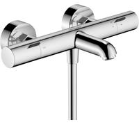 Hansgrohe Thermostat de baignoire Ecostat Fine 13325000 — saillie 177 mm, apparent, DN15, chrome