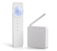 Thermostat de chaudière à Pile,Thermostat WiFi programmable hebdomadaire Compatible avec Smart Life/Tuya Smart,Alexa