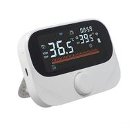 Thermostat de chaudière RF Smart pris en charge par Tuya avec bouton rotatif de contrôle de température programmé et affichage de l'humidité en temps réel (WiTH3-WIFI)