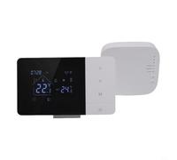 Thermostat de chaudière sans fil pour Tuya pour Smart Life - Contrôleur de chauffage programmable avec commande vocale - Grand écran LED - Anti-gel et verrouillage enfant (avec WiFi)
