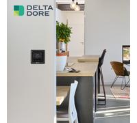 Thermostat de chauffage électrique intelligent Tybox Zigbee Noir - Delta Dore 6151060
