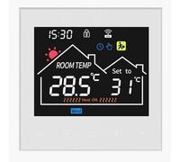 Thermostat de chauffage intelligent avec écran haute définition pour un contrôle précis du chauffage ± 0,5 °C, plage de température réglable de 5 à 45 °C, verrouillage enfant et sécurité anti-gel