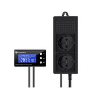 Thermostat de chauffage KETOTEK pour terrarium jour nuit pour reptiles, thermostat à gradation, régulateur de température PID