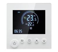 Thermostat de Chauffage par Le Sol, Thermostat de Chauffage, Thermostat D'ambiance Numérique Intelligent, Thermostat Mural, écran LCD Programmable, Bouton Tactile (Normale