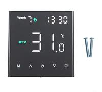 Thermostat de chauffage WiFi intelligent pour systèmes de chaudière au sol, eau et gaz, compatible Alexa et Google Home, programmation hebdomadaire à 6 périodes, PC ignifuge + ABS, régulation de la