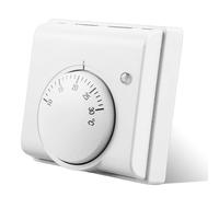 Thermostat De Climatisation, Thermostat Mécanique D'ambiance, Contrôleur De Température, 220 V Thermostat D'ambiance, Contrôleur De Thermostat À Économie D'Énergie Avec Touches Claires, Pour La Maison