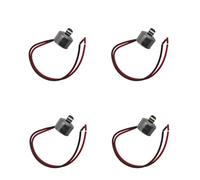 Thermostat de dégivrage bimétallique for réfrigérateur 4387503, Compatible avec Whirlpool, Compatible avec Kenmore, composant de remplacement for systèmes de dégivrage de réfrigérateur, 4 pièces