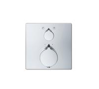 Thermostat de douche encastré Duravit C.1, rosace carrée, 2 consommateurs, av...