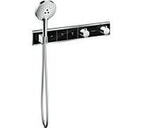 Hansgrohe Thermostat de douche RainSelect Match2 chromé noir pour 3 Verbraucher