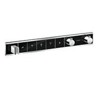 Hansgrohe RainSelect thermostat de douche chromé match1 -noir, pour 5 consommateurs