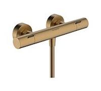 Thermostat de douche hansgrohe Ecostat Fine 13324140, montage en surface, bronze brossé