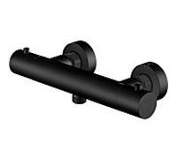 Steinberg Série 340 Thermostat apparent, pour douche, régulation de la température et du débit, 3403200S, Couleur: Noir Mat